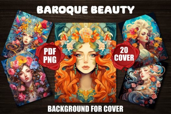 Baroque Beauty Backgrounds for Covers: Elevate Your Designs
