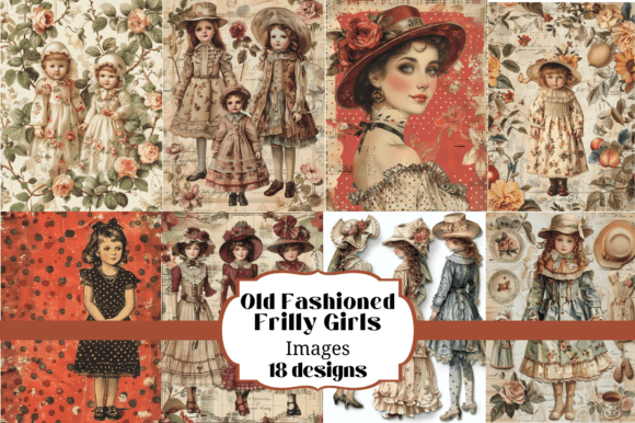 Capturing Nostalgia with Old Fashioned Frilly Girls Backgrounds