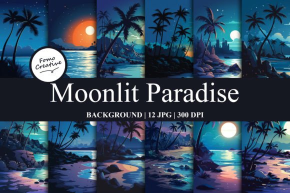 Designing with Moonlit Paradise Backgrounds