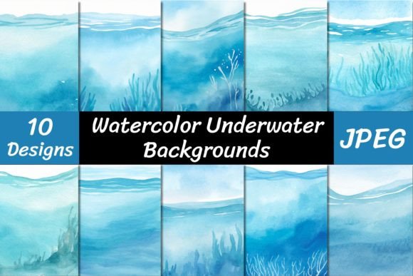 Dive Into Creativity with Watercolor Underwater Backgrounds