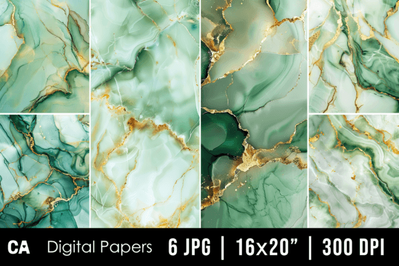 Elevate Your Projects with Abstract Sage Green Marble Backgrounds