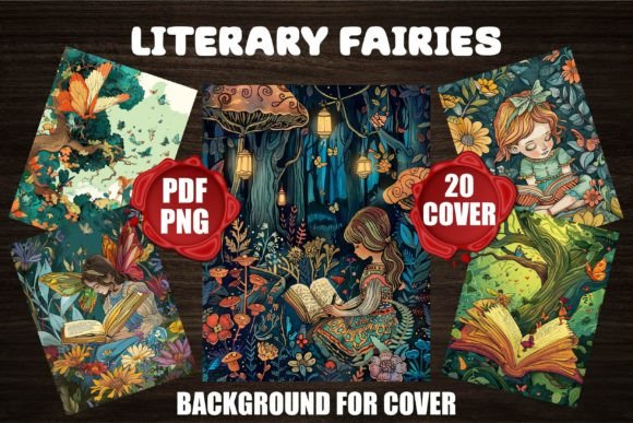 Enchanting Book Covers: Literary Fairy Backgrounds