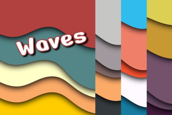 Energize Your Designs with Colorful Wavy Elements