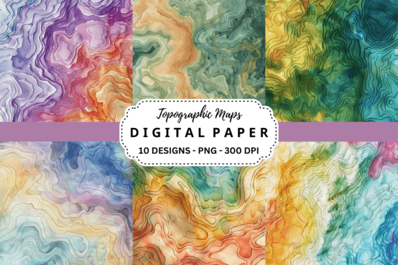 Exploring the Depth of Topographic Maps Backgrounds