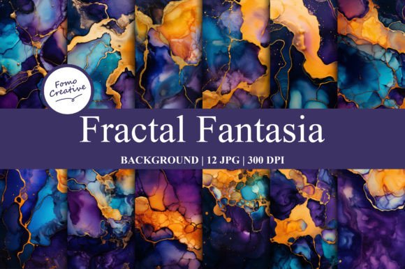 Fractal Fantasia Backgrounds: Infusing Digital Projects with Cosmic Energy