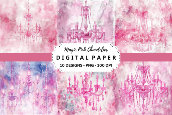 Infusing Projects with Elegance: The Appeal of Magic Pink Chandelier Backgrounds