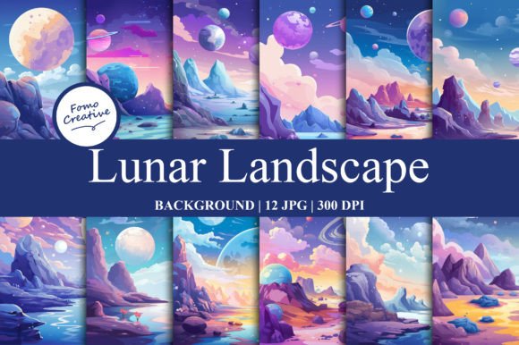Lunar Landscape Backgrounds: Elevate Your Digital Creations