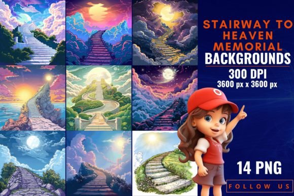 Stairway to Heaven Memorial Backgrounds: A Designer's Guide