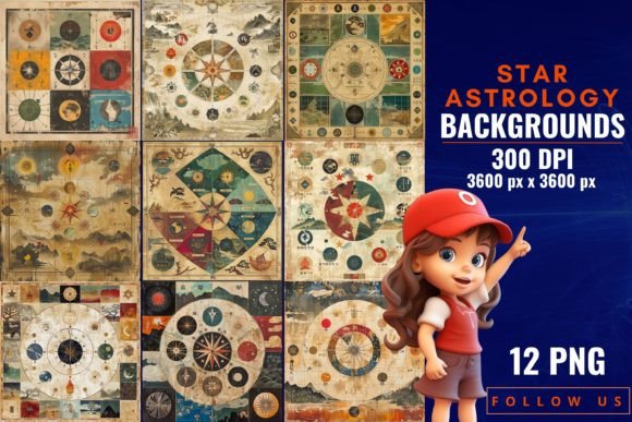 Star Astrology Backgrounds: Cosmic Visuals for Modern Design