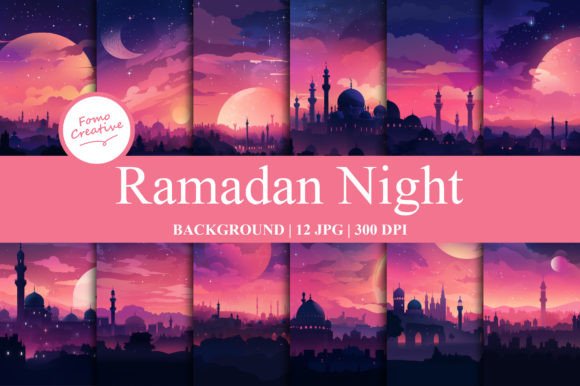 Stunning Ramadan Night Backgrounds for Your Designs