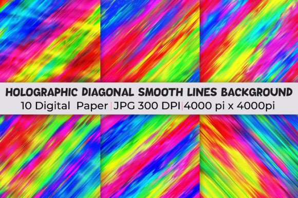 Transform Your Designs with Holographic Diagonal Lines