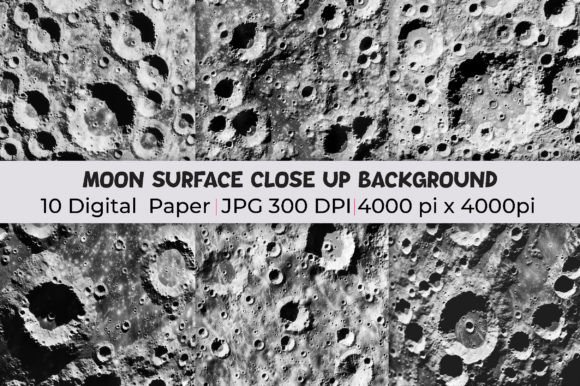 Transform Your Designs with Moon Surface Close-Up Backgrounds