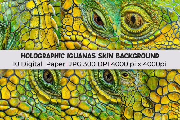 Transforming Projects with Holographic Iguanas Skin Backgrounds