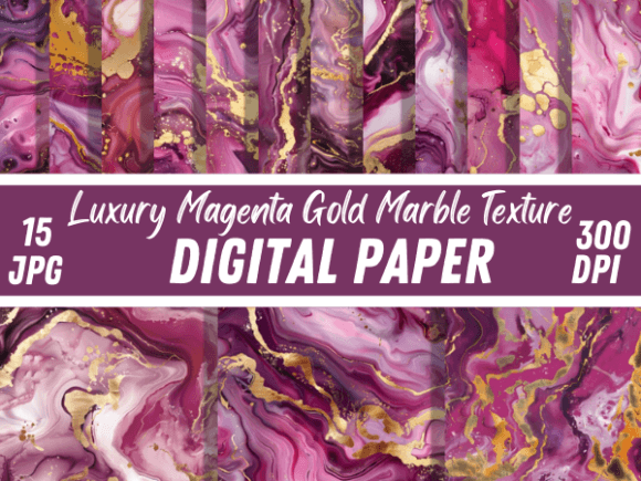 Understanding the Allure of Luxury Magenta Gold Marble Backgrounds