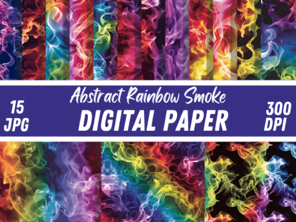 Unleashing Vibrant Energy with Abstract Rainbow Smoke Backgrounds
