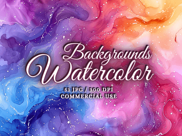 Watercolor Backgrounds: A Colorful Textures Collection