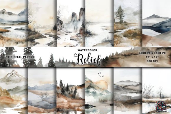 Watercolor Soft Nature Backgrounds: Your Digital Canvas Awaits